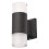 Litecraft Outdoor Up & Down Wall Light Remote Controlled Fitting Black 1