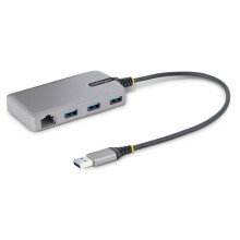 Hub USB - STARTECH.COM - 5G3AGBB-USB-A-HUB - 3 Poorten USB-A - Gigabit Ethernet - 5 Gbps