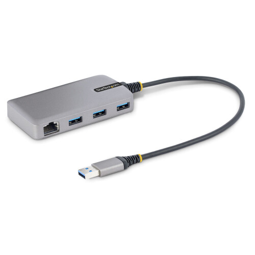 StarTech.com Hub USB - STARTECH.COM - 5G3AGBB-USB-A-HUB - 3 Puertos USB-A - Ethernet Gigabit - 5 Gbps