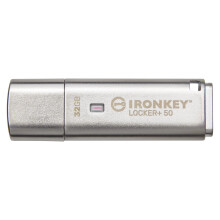 Pendrive - KINGSTON - IKLP50 - 32 Go - USB 3.2 Gen 1 - Proteção de dados - Preto Prateado