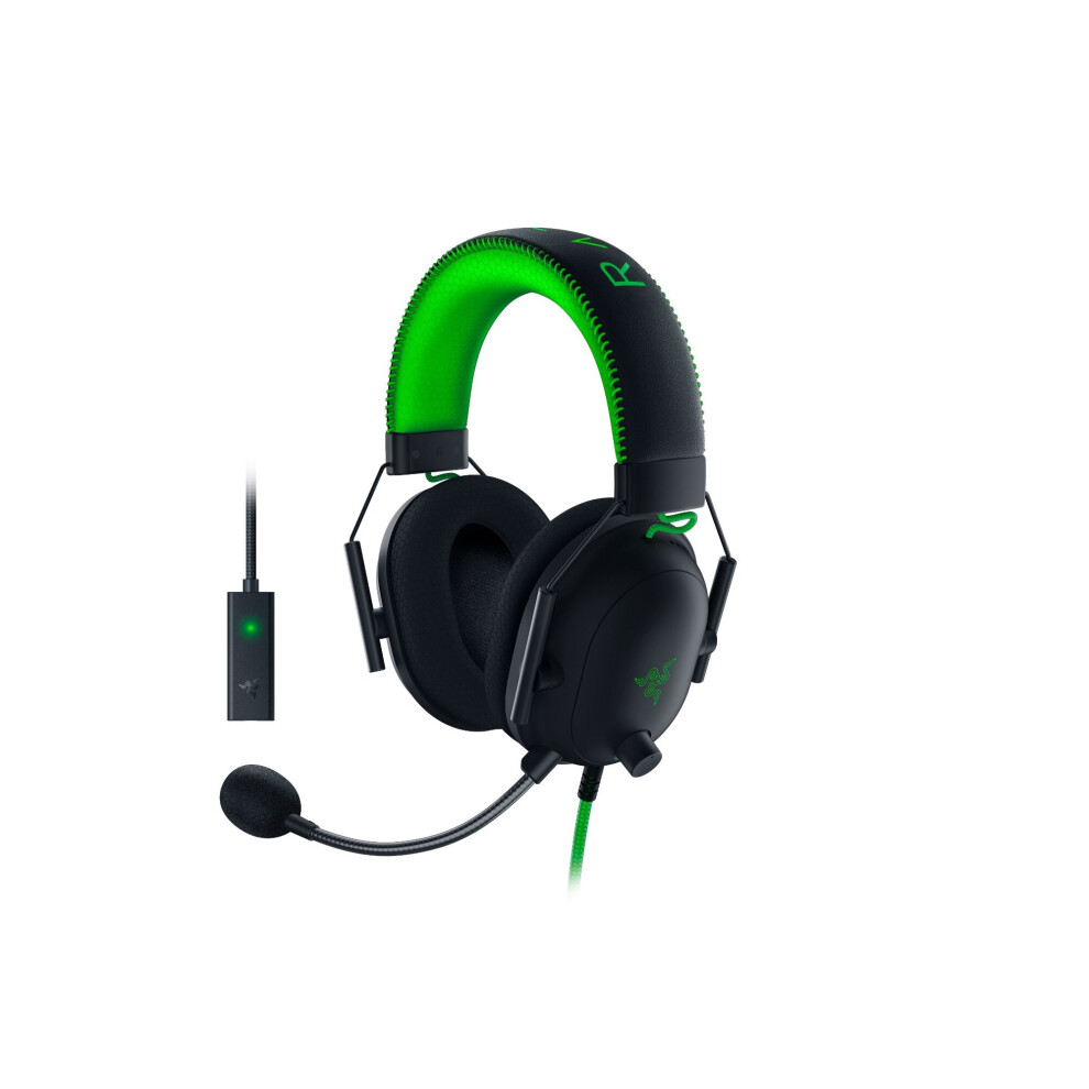 Razer Shark V2 Headset Wired Head-Band Gaming Black/Green