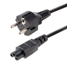 3m Power Cord, EU Schuko to C5, 2.5A 250V, 18AWG, Notebook Replacement AC Cord, Power Brick Cord, Laptop Charger Cable, Clover Leaf/Mickey Mouse