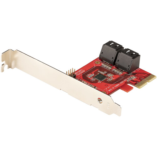 StarTech.com StarTech PCI Express SATA 4 poorten - PCIe SATA-controller - ASM1166 Non-Raid - PCI Express 3.0 converter