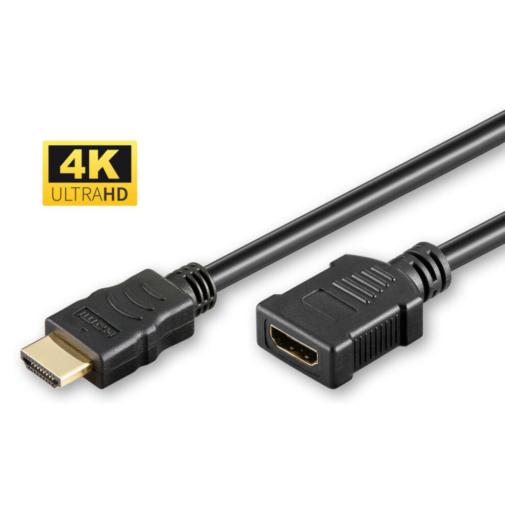 Microconnect Hdmi 2.0 Extension Cable, 1.5M Black 5704174804369