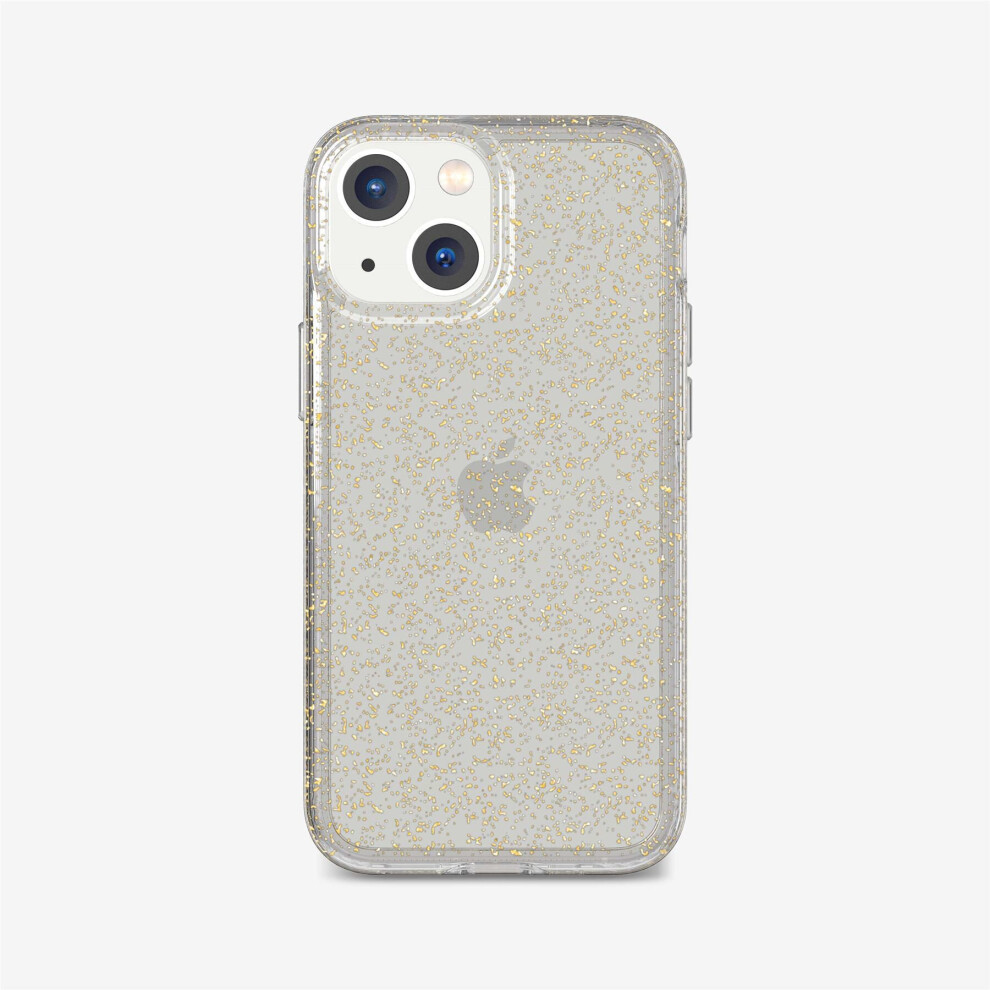 Tech21 Evo Sparkle mobile phone case 13.7 cm (5.4") Cover Gold, Transparent