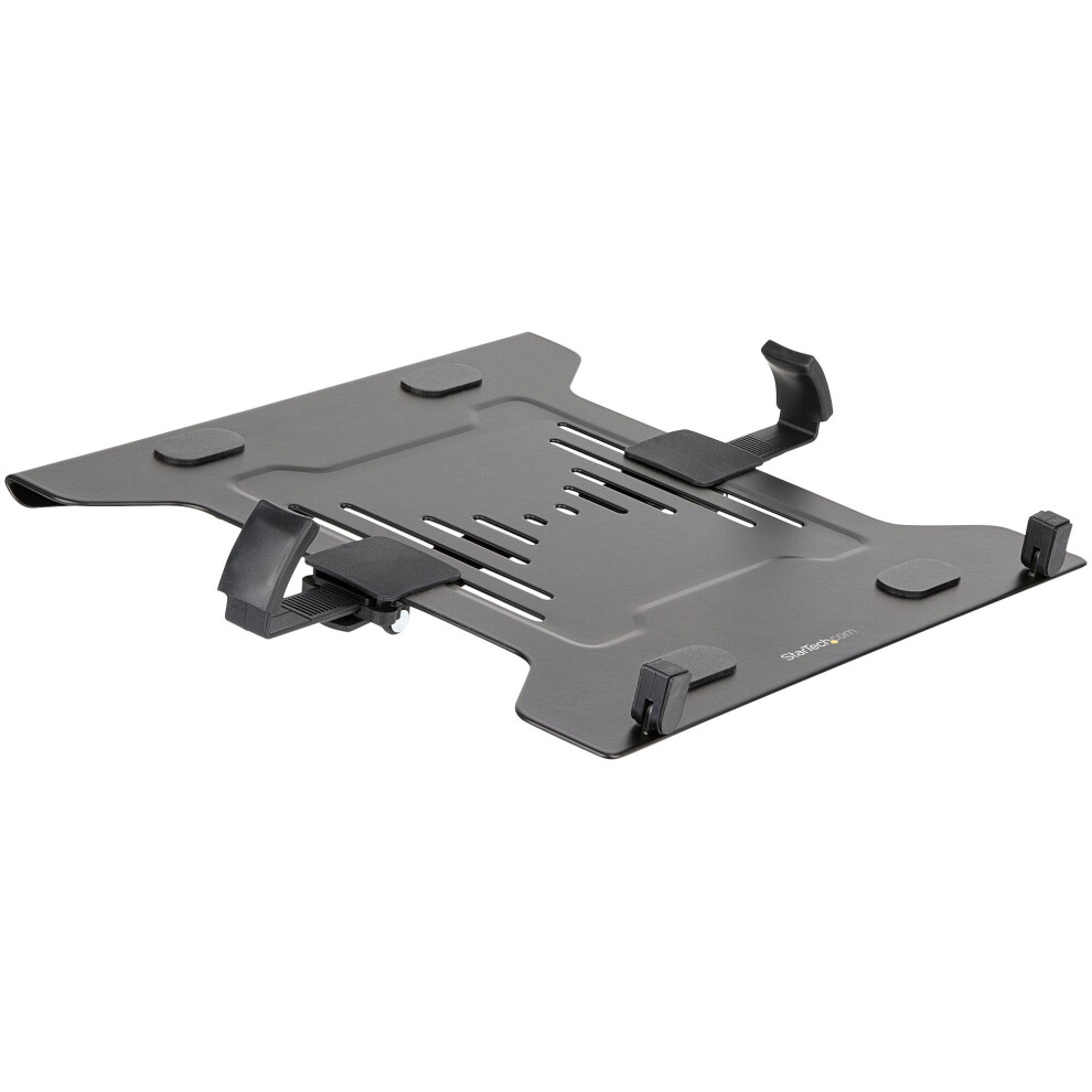 Startech.com Vesa Laptop Tray - Monitor Arm Laptop Tray Secures Notebooks (4.5Kg) - 75X75 & 100X100 Vesa Mount Holes - Ventilated - For Monitor Desk Mounts/Stands
