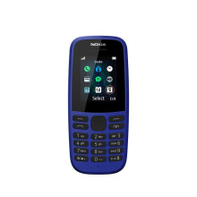 Nokia 105 (2019 edition) 1.77 Inch UK SIM Free Feature Phone (Single SIM)  Blue