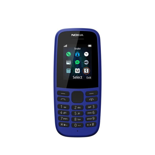 Nokia Nokia 105 (2019 edition) 1.77 Inch UK SIM Free Feature Phone (Single SIM)  Blue