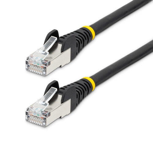 StarTech.com Cable Ethernet CAT6a - STARTECH - NLBK-50C-CAT6A-PATCH - 50 cm - Negro - Sin enganches