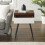 URBN Living (Dark Walnut) 45cm Fluted Bedside Sofa End Side Table + 1 Drawer 4