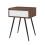 URBN Living (Dark Walnut) 45cm Fluted Bedside Sofa End Side Table + 1 Drawer 5