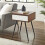URBN Living (Dark Walnut) 45cm Fluted Bedside Sofa End Side Table + 1 Drawer 10