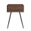 URBN Living (Dark Walnut) 45cm Fluted Bedside Sofa End Side Table + 1 Drawer 6