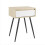 URBN Living (Solid White Birch) 45cm Fluted Bedside Sofa End Side Table + 1 Drawer 2