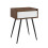 URBN Living (Dark Walnut) 45cm Fluted Bedside Sofa End Side Table + 1 Drawer 8