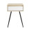 URBN Living (Solid White Birch) 45cm Fluted Bedside Sofa End Side Table + 1 Drawer 7