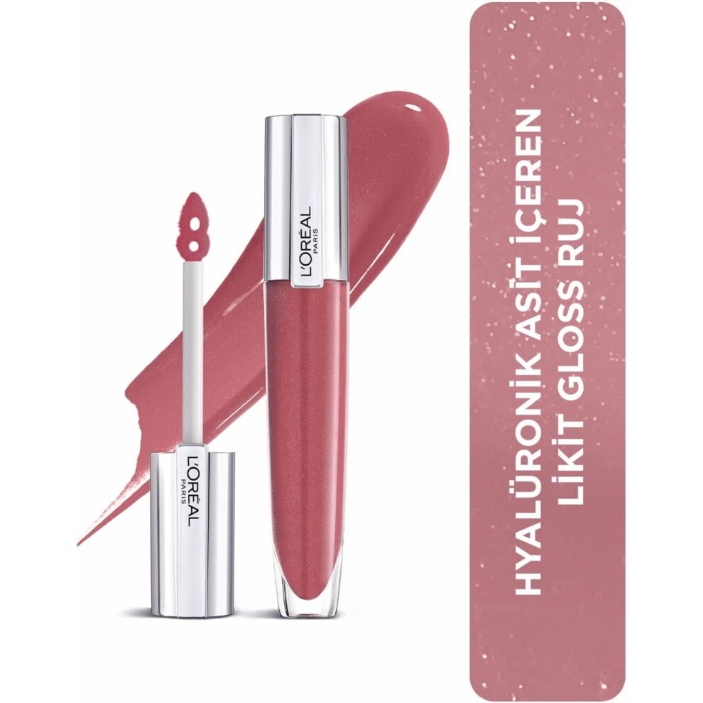 L'OrÃ©al Paris Lip Gloss, Plumping and Hydrating, with Hyaluronic Acid and Collagen Complex, Glow Paradise Balm-In-Gloss, 404 I Assert