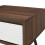 URBN Living (Dark Walnut) 45cm Fluted Bedside Sofa End Side Table + 1 Drawer 2