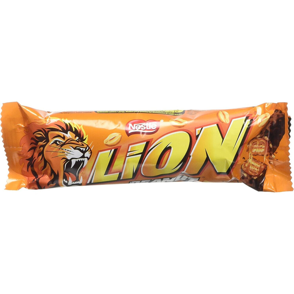 Lion Peanut Chocolate Bar by Nestle - Full Box of 40 x 40g Bars