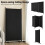 Costway 3 Panel Folding Privacy Room Divider Rolling Privacy Screens W/ Wheels 7