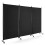 Costway 3 Panel Folding Privacy Room Divider Rolling Privacy Screens W/ Wheels 1