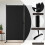 Costway 3 Panel Folding Privacy Room Divider Rolling Privacy Screens W/ Wheels 5