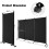 Costway 3 Panel Folding Privacy Room Divider Rolling Privacy Screens W/ Wheels 2