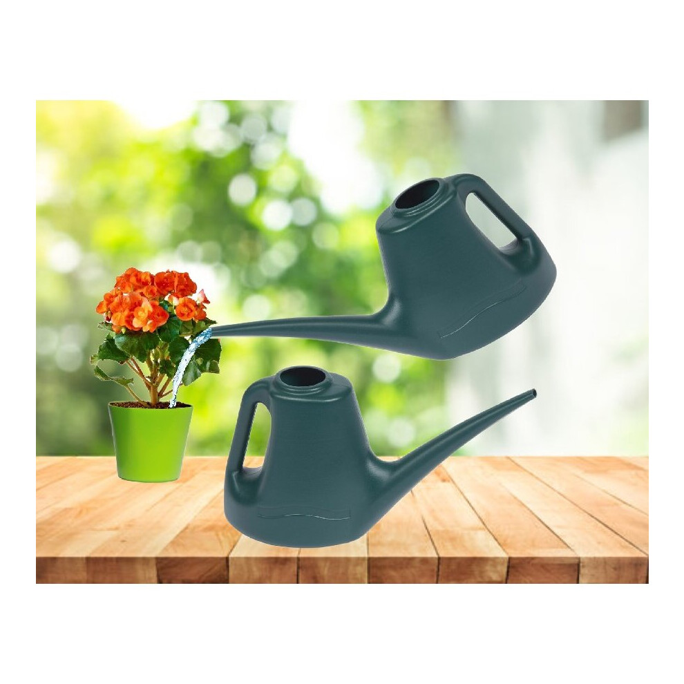Ward 2 Small Plastic Watering Cans 1L Indoor Houseplant Mini Watering Can