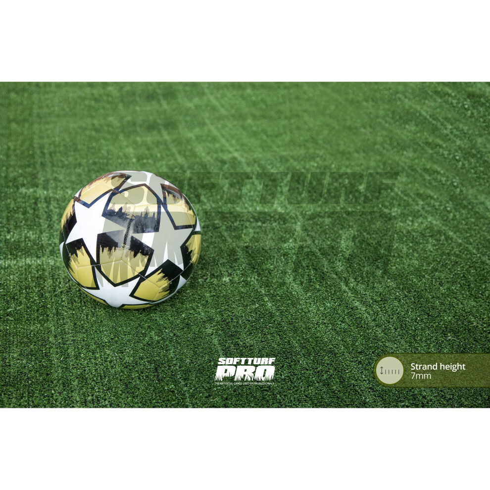 (2m, 2m) SoftTurf Artificial Grass 7mm Budget Turf Hard Wearing Fake Lawn