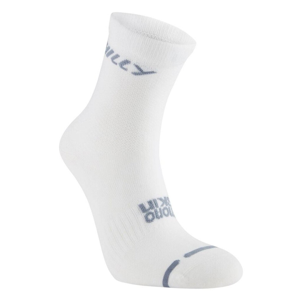 Ronhill Women's White (, S) Hilly Active Anklet Zero Sock /Grey