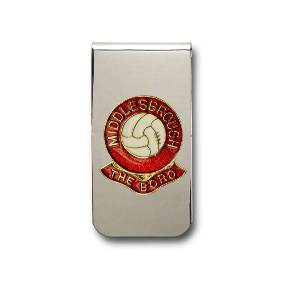 Middlesbrough football club chrome money clip