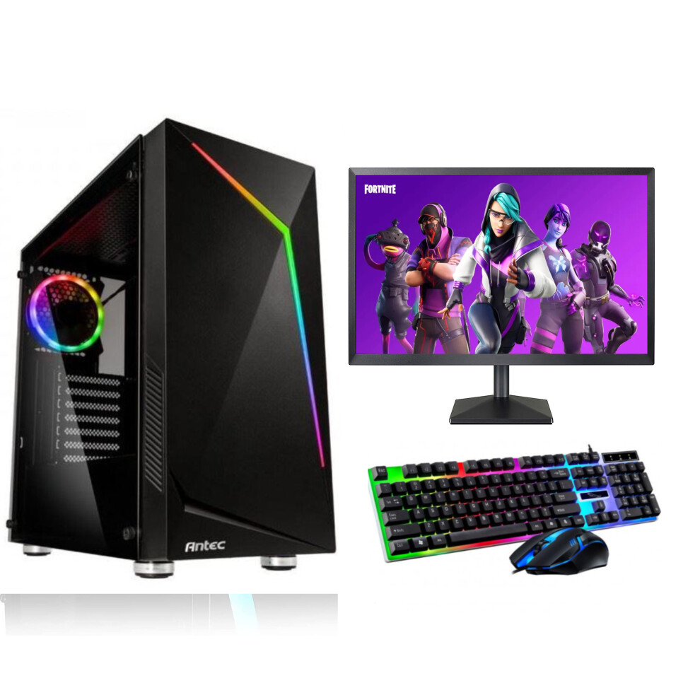 FCS Gaming PC Computer Bundle Intel Quad Core i5 16GB 1TB Win 10 2GB GT730