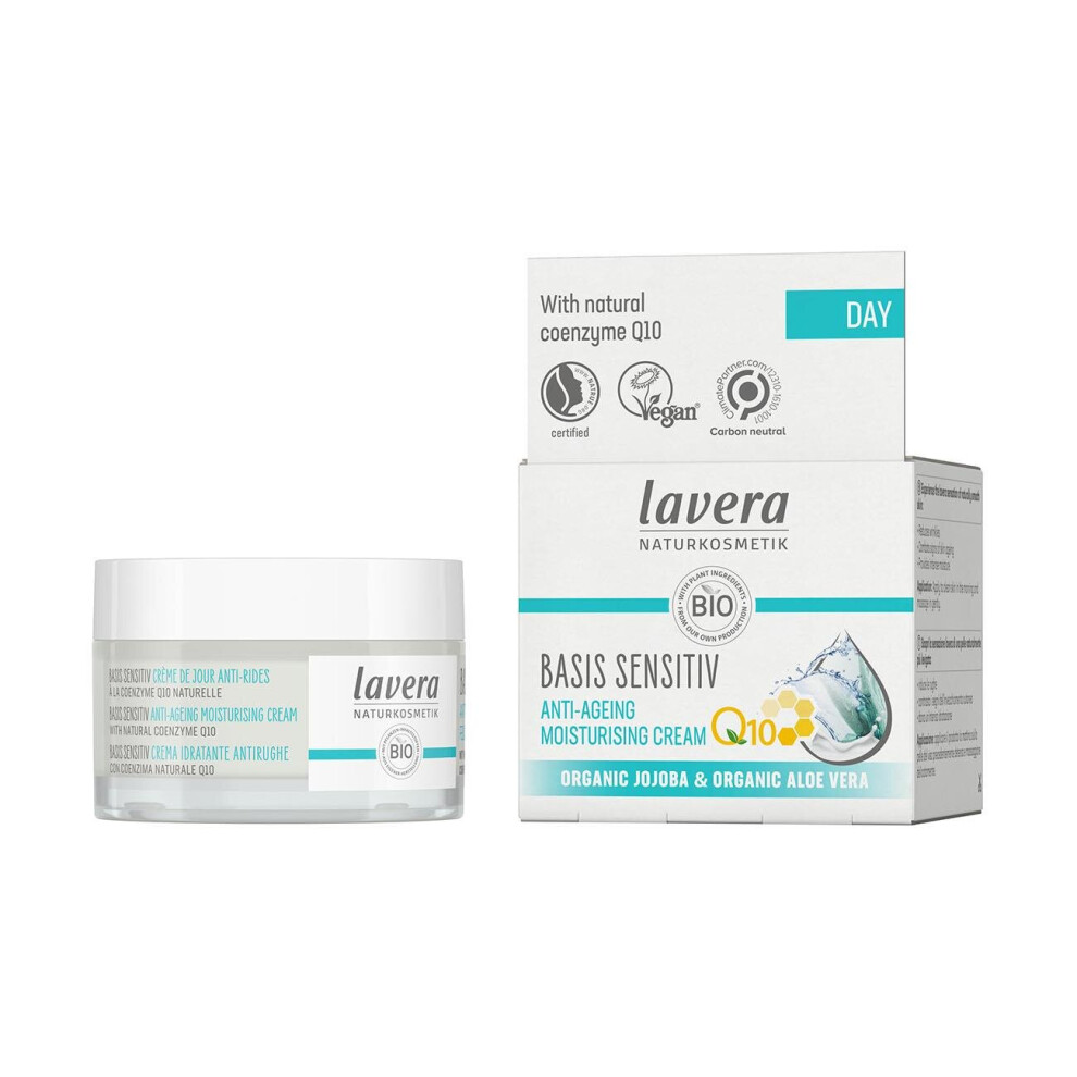 Lavera Cream Organic Basic Sensitiv Q10 Anti-Ageing Moisturising 50Ml