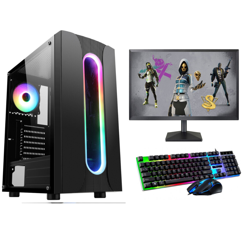 FCS Gaming PC Computer Bundle Intel Quad Core i5 16GB 1TB Win 10 2GB GT730 Description