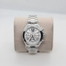 Michael Kors Bradshaw MK6174 Unisex Quartz Watch - Stainless Steel, 36mm, Silver, 100m Water Resistant