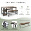 Costway 3 PCS Kitchen Dining Table set for 4 persons W/ 2 Dining Benches 6