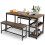 Costway 3 PCS Kitchen Dining Table set for 4 persons W/ 2 Dining Benches 1