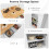 Costway Kitchen Island with Storage Kitchen Island Table with with Drop Leaf 5