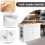 Costway Kitchen Island with Storage Kitchen Island Table with with Drop Leaf 7