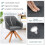 Costway 2Pcs Swivel Accent Ergonomic Modern Armchairs Writing Desk Chairs 6