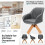 Costway 2Pcs Swivel Accent Ergonomic Modern Armchairs Writing Desk Chairs 4