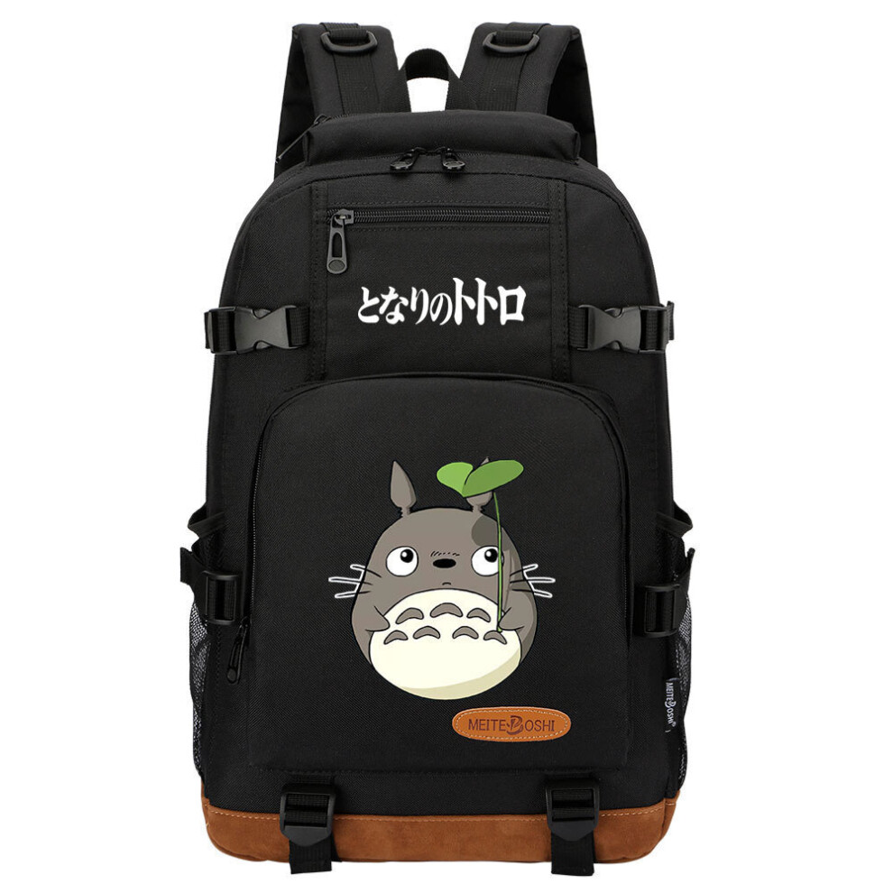 (Style3) TOTORO backpack black travel bag large schoolbag