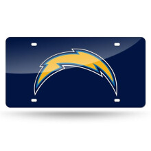 Rico Industries RIC-LZC3401 San Diego Chargers NFL Laser Cut License Plate Cover