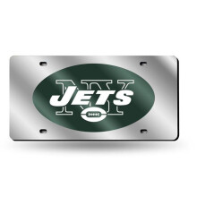 Rico Industries RIC-LZS2201 New York Jets NFL Laser Cut License Plate Cover