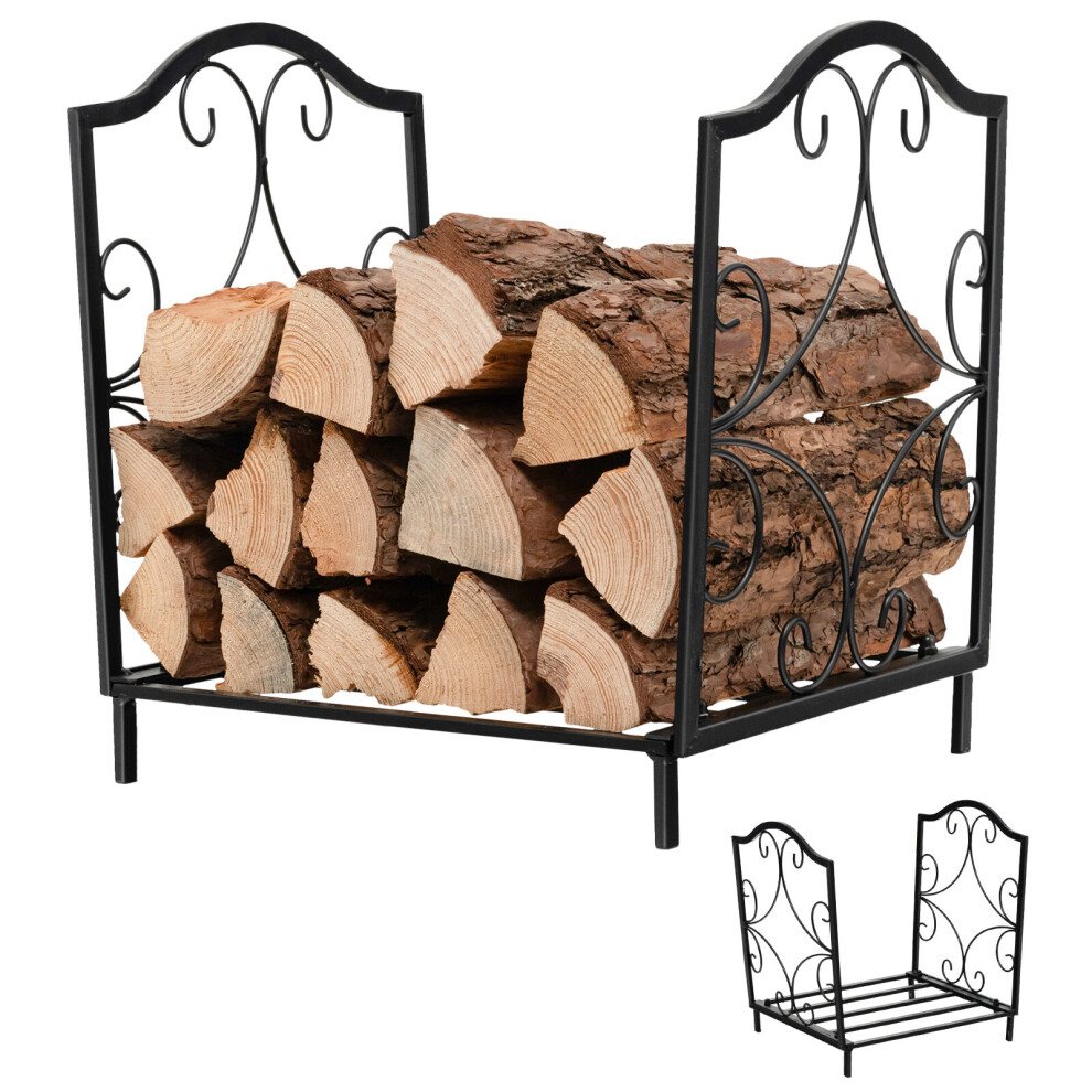 Quality Firewood Rack Heavy-Duty Steel Log Holder Wood Storage Stacker