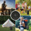 Folding Stool Portable Telescoping Seat Camping Retractable Adjustable Outdoor 5