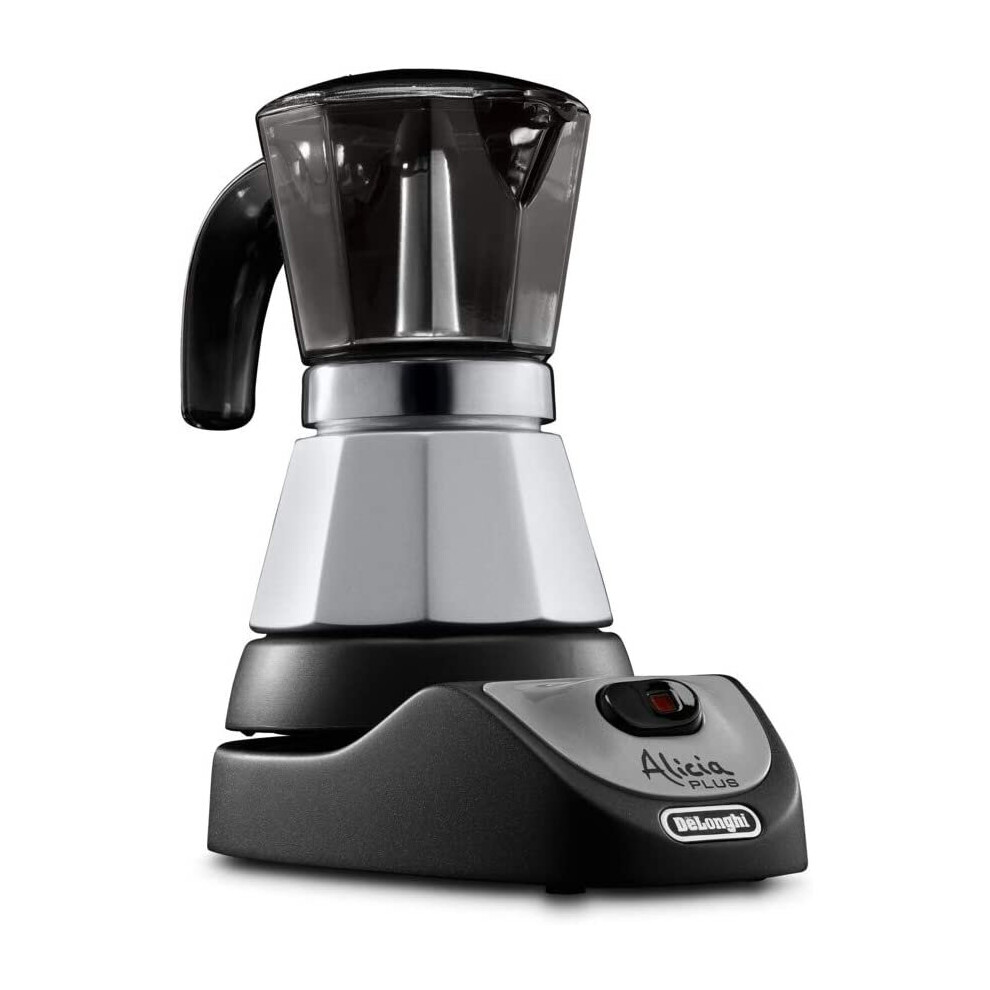 DeLonghi Alicia Plus Moka 2-4 Cup Coffee Maker No Filters/Pods