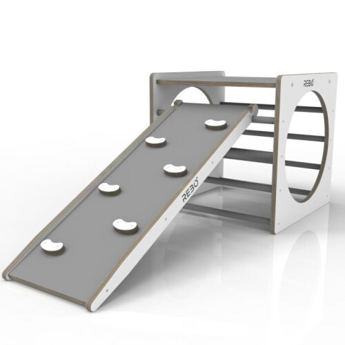 Rebo (Cube & Ramp) Rebo Montessori Pikler Style Climbing Cube