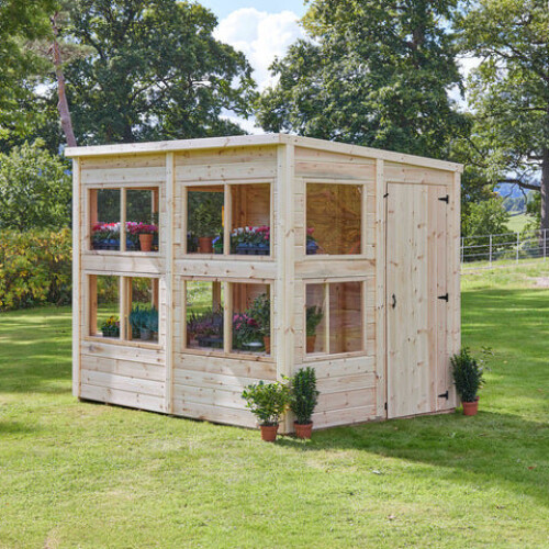 (8ft x 6ft) Storehaus Potting Shed with Pent Roof 2