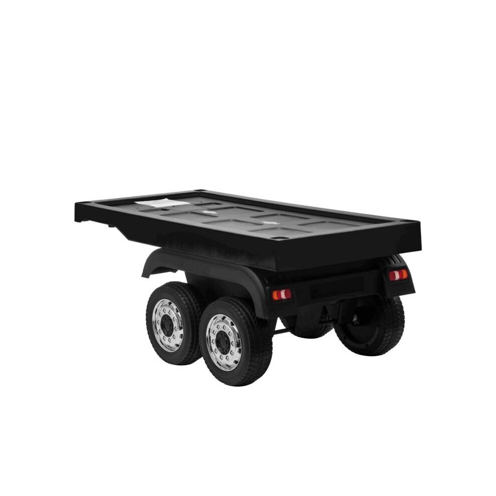 OutdoorToys Licensed Actros 12V Ride On Lorry Trailer - Black